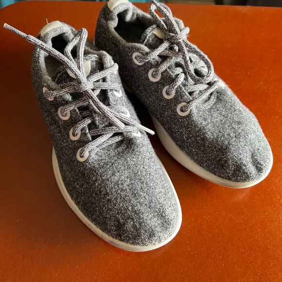 Allbirds Merino Wool Gray Runners Lace Up Women’s Sneakers 8 - Picture 3 of 12